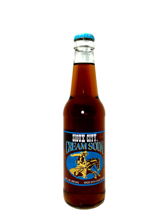 SIOUX CITY CREAM SODA 24 x 12oz bottles The creamy taste of the Wild West