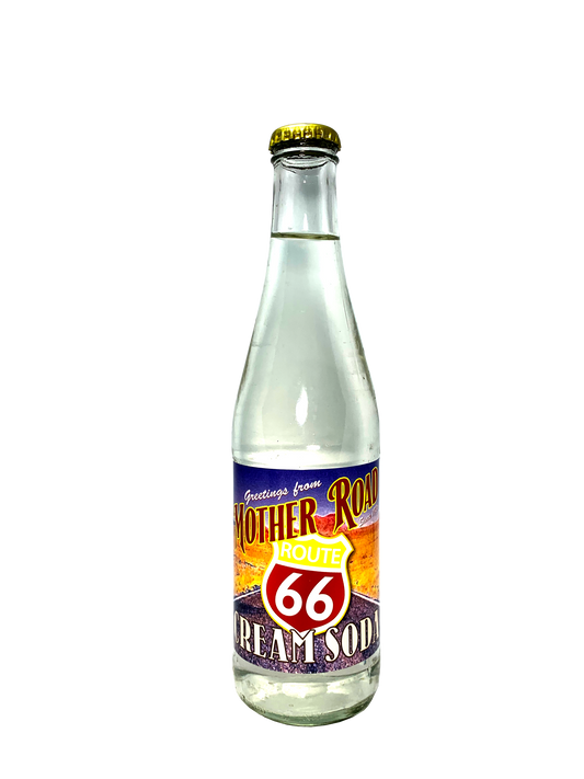 ROUTE 66 CREAM SODA 24x12oz "A Creamy Vanilly Road Trip In A Bottle"