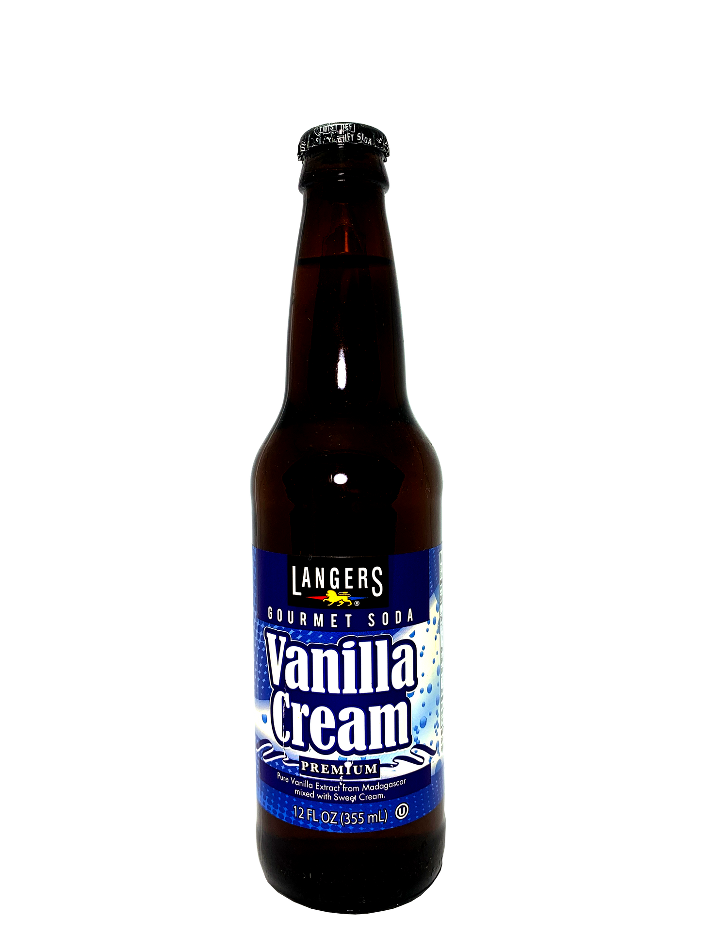 LANGERS VANILLA CREAM GOURMET SODA 24x12oz