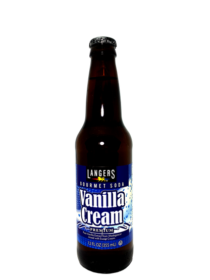 LANGERS VANILLA CREAM GOURMET SODA 24x12oz