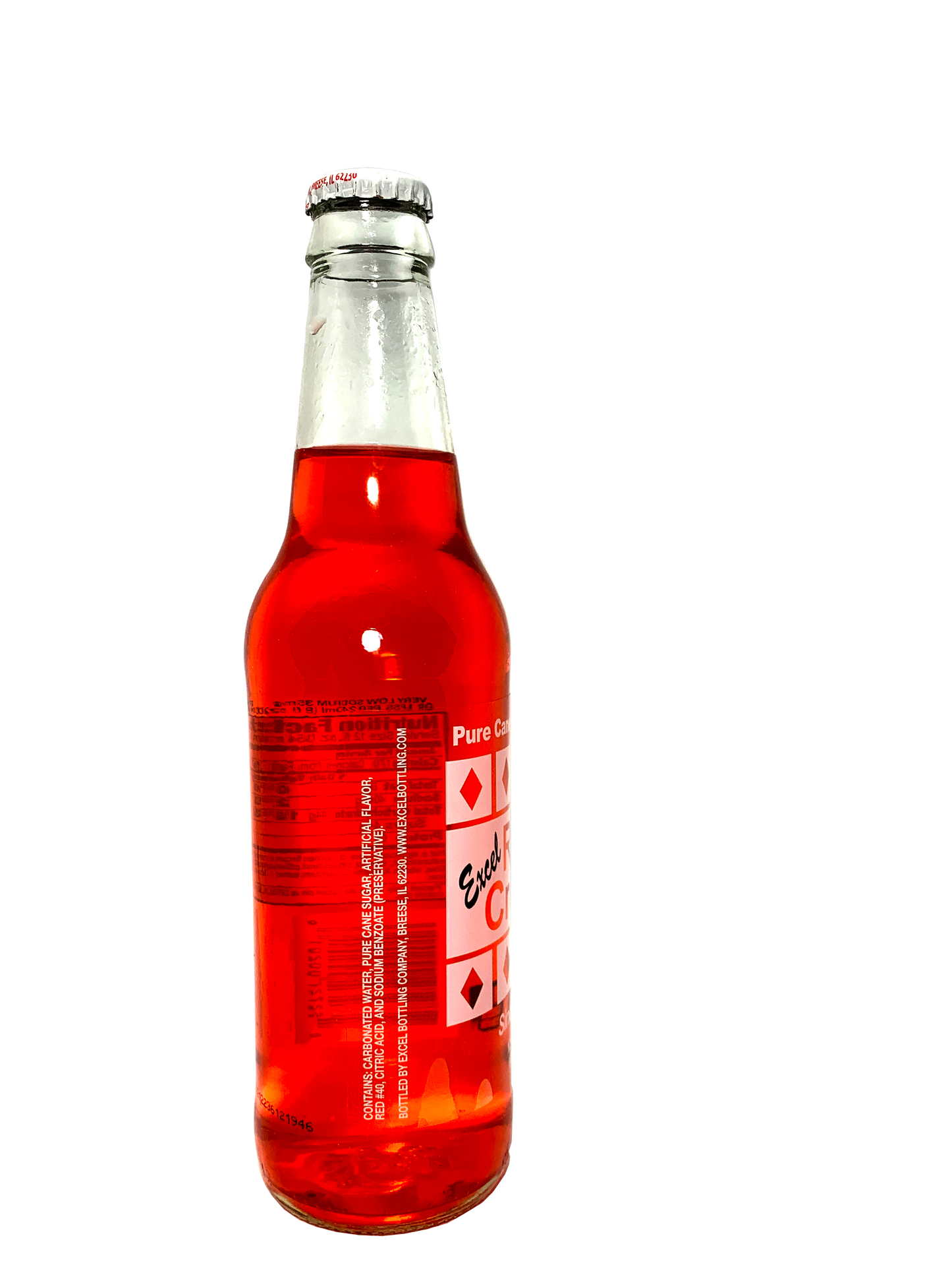 EXCEL RED CREAM SODA 24x12oz FROM THE MIDWEST WITH CANE SUGAR