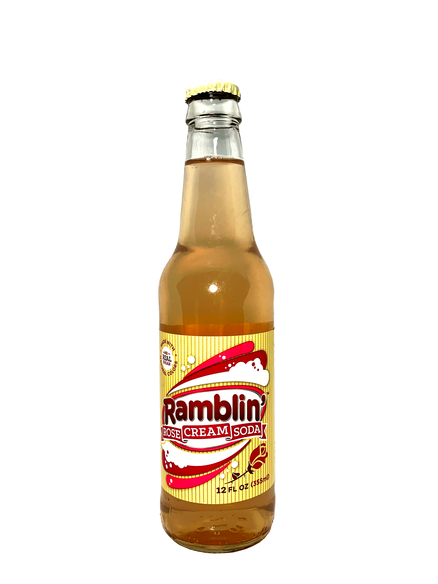 RAMBLIN' ROSE CREAM SODA LONGNECKS "it Could Put A Smile On An Ayatollah's Face!!" 24x12oz