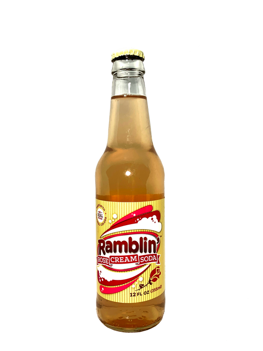 RAMBLIN' ROSE CREAM SODA LONGNECKS "it Could Put A Smile On An Ayatollah's Face!!" 24x12oz