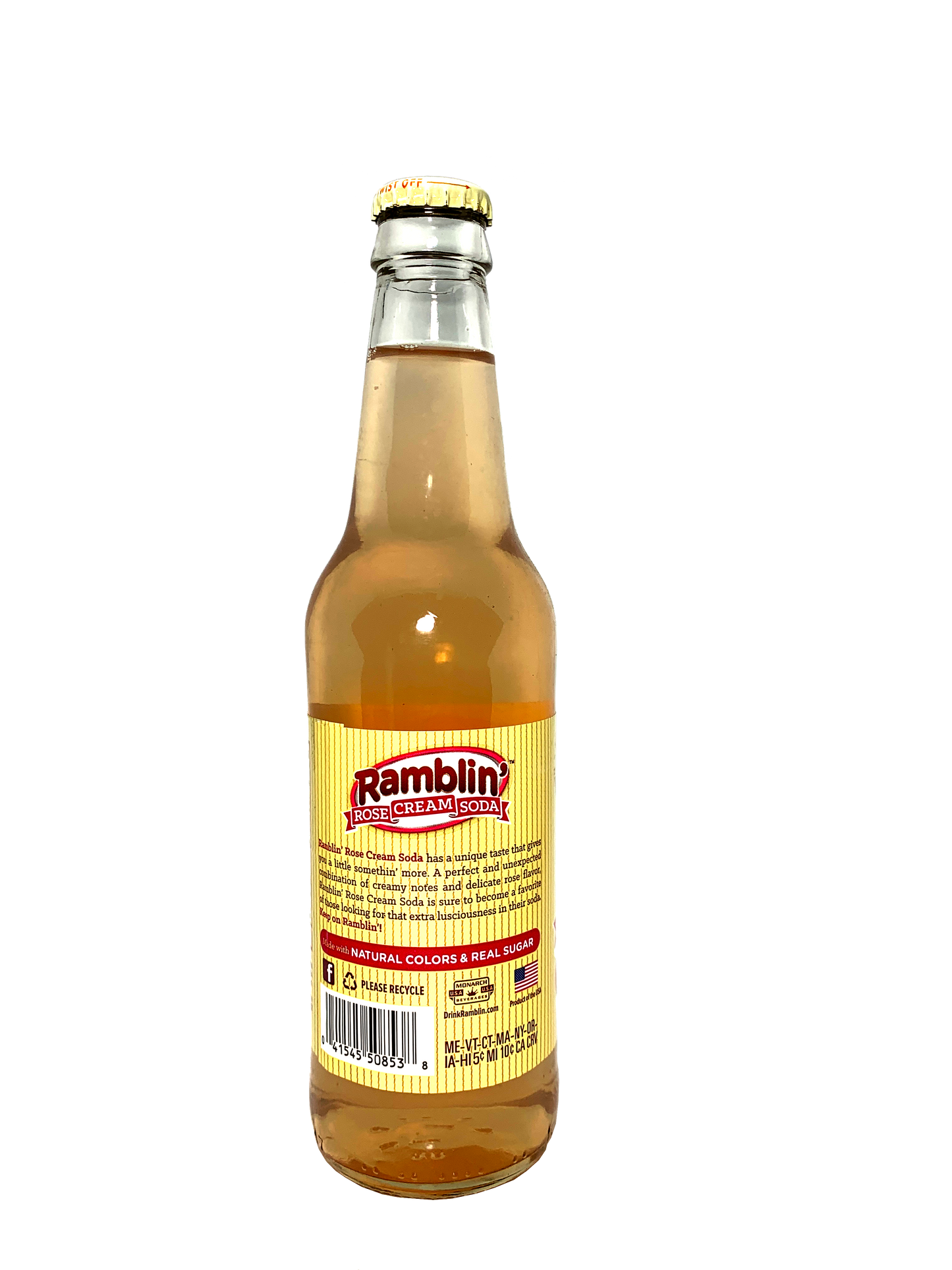 RAMBLIN' ROSE CREAM SODA LONGNECKS "it Could Put A Smile On An Ayatollah's Face!!" 24x12oz