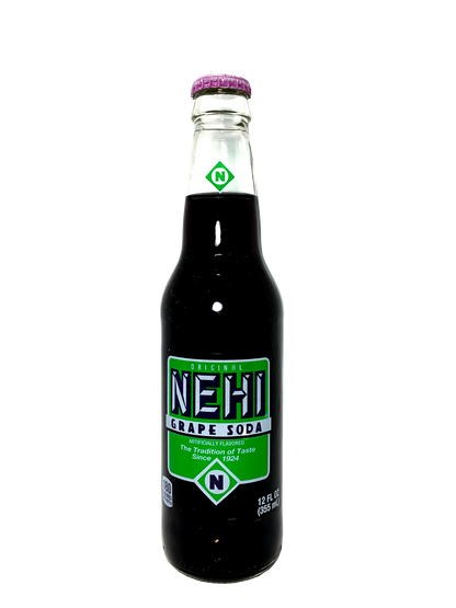 NEHI GRAPE LONGNECKS "Radar's choice... and he chooses Cane Sugar! 24x12oz