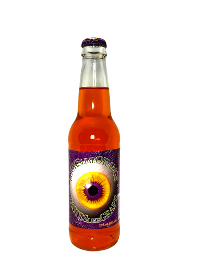 LOOKS LIKE ORANGE TASTES LIKE GRAPE 24/12oz LONGNECKS "Looks are deceiving; Taste Is King!