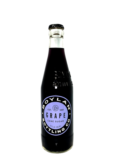 BOYLAN GRAPE SODA 24x12oz Old Fashioned Cane Sugar Grape Soda