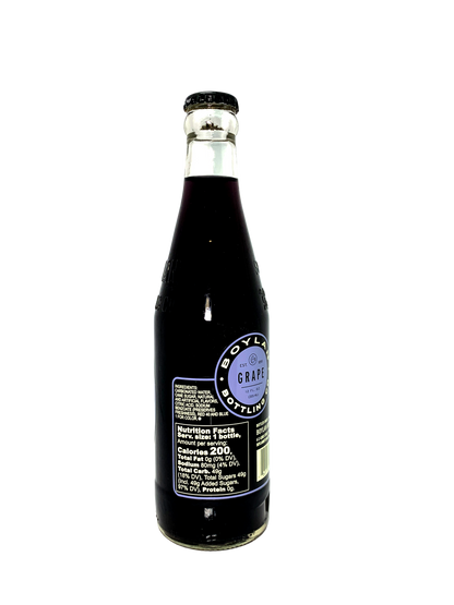 BOYLAN GRAPE SODA 24x12oz Old Fashioned Cane Sugar Grape Soda