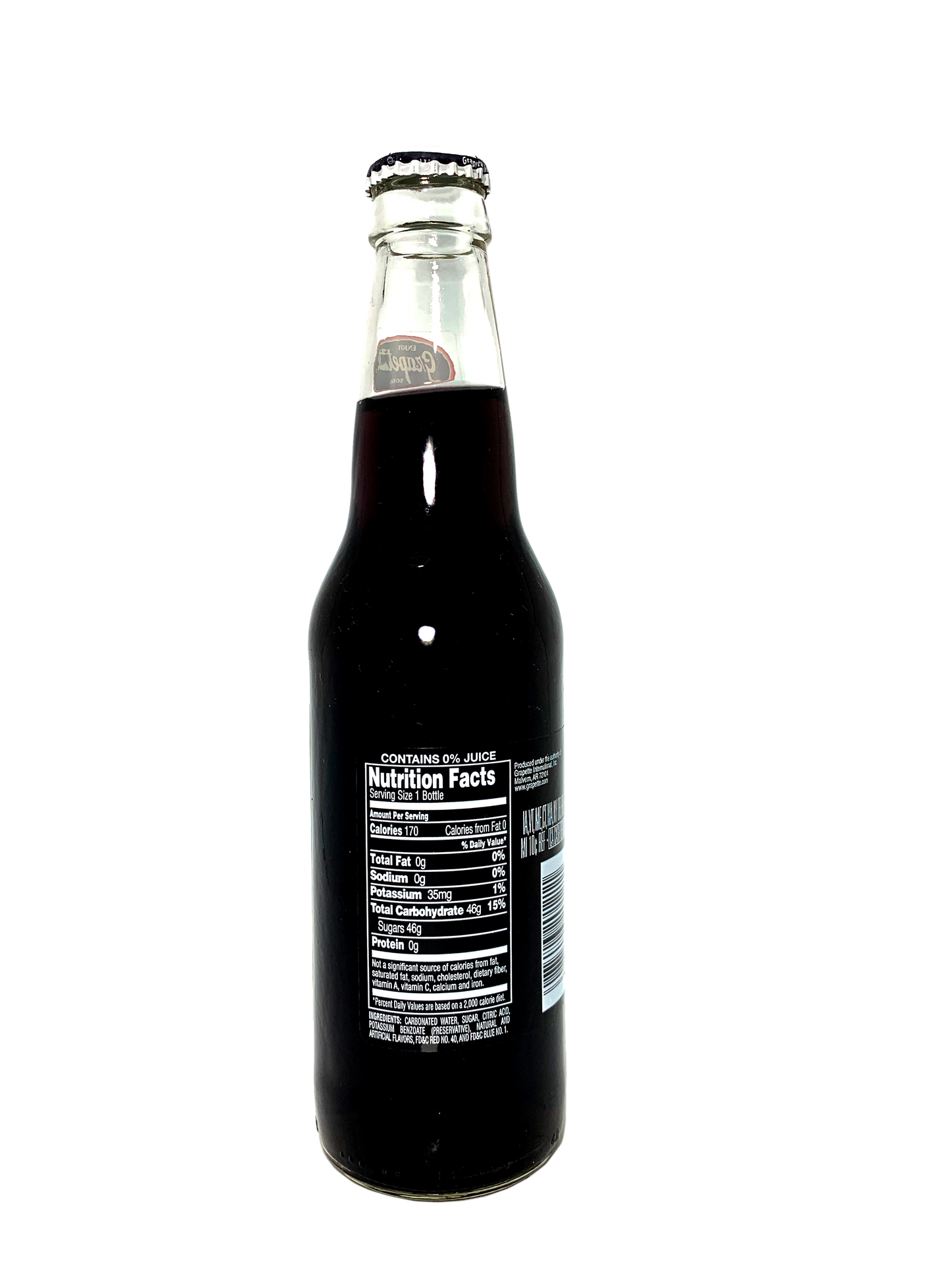 GRAPETTE LONGNECKS "the original grape soda" 24x12oz with Cane Sugar!