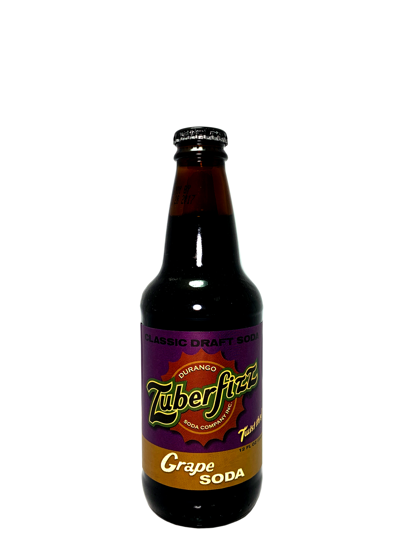 ZUBERFIZZ GRAPE SODA FROM DURANGO WITH CANE SUGAR 24/12oz "Like Pixy Stix!"