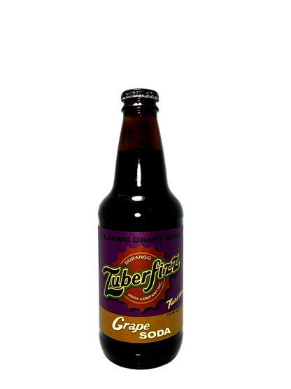 ZUBERFIZZ GRAPE SODA FROM DURANGO WITH CANE SUGAR 24/12oz "Like Pixy Stix!"