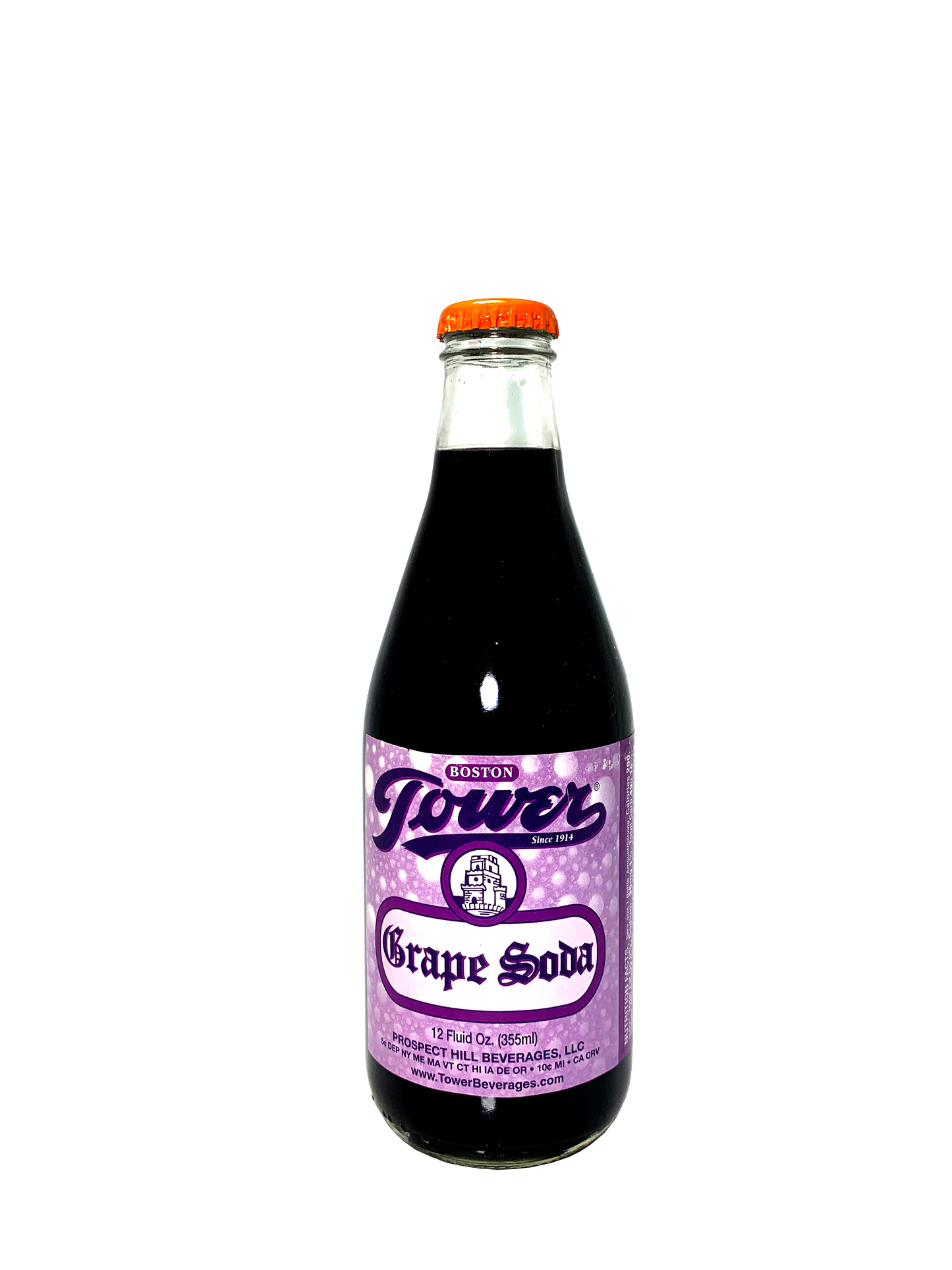 TOWER GRAPE SODA FROM MASSACHUSETTS 24x12oz "MASSive Vines!"