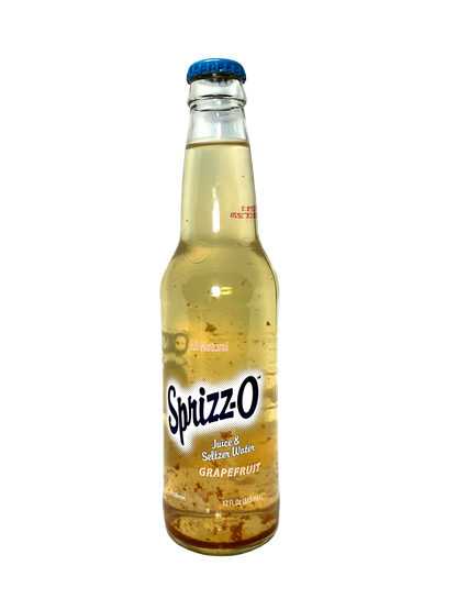 SPRIZZ-O GRAPEFRUIT 24x12oz FRUIT JUICE SELTZER "Slightly Bitter Natural Refreshing Spritz