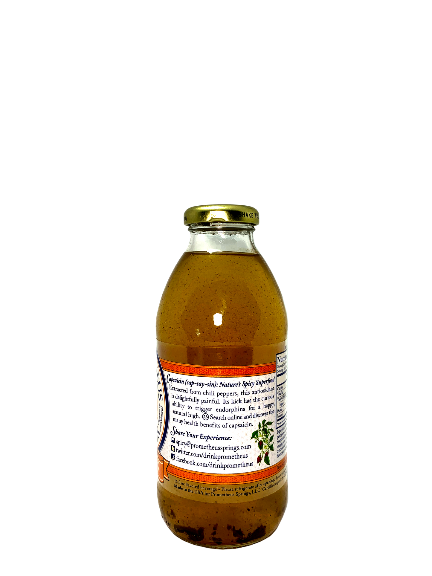 10oz PROMETHEUS MANGO CHILI ELIXIR 12x10oz "Spicy Tropical Refreshment"