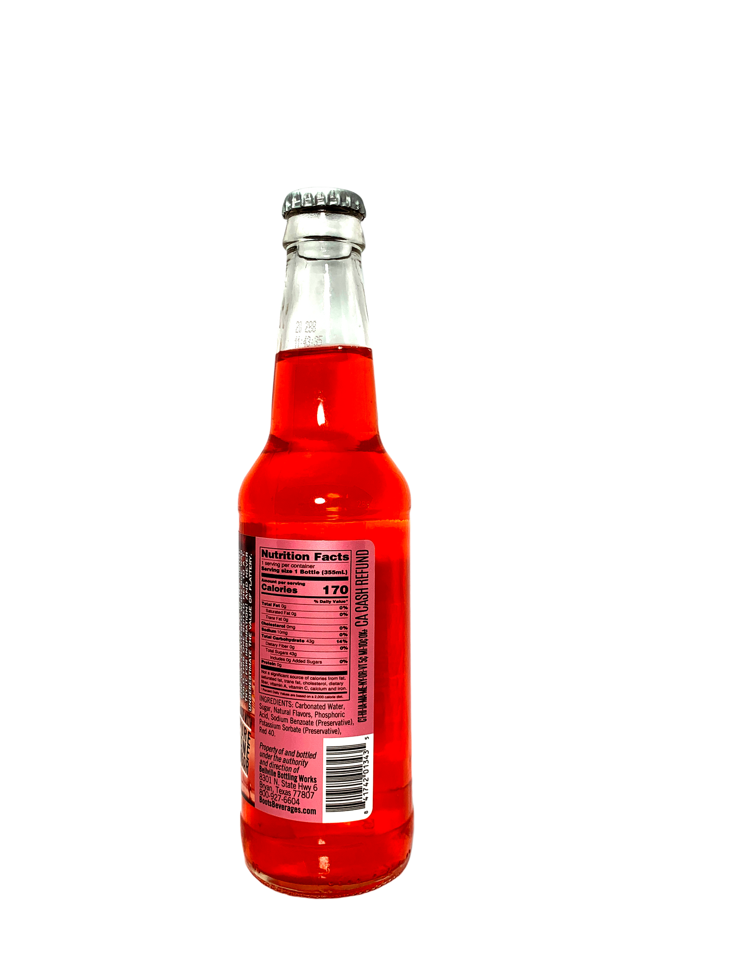 BOOTS RED HOT SODA 6x4x12oz "Picture Show Red Hot Flavor From Texas!!"