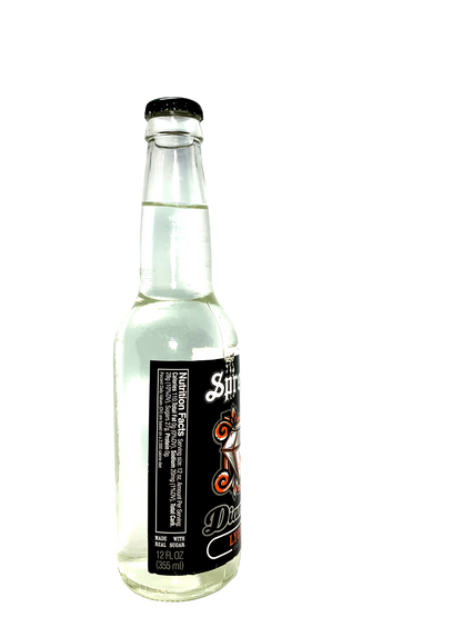 DIAMOND LYCHEE CLEAR CRAFT SODA FROM SPRECHER 6/4/12oz "With Raw Wisconsin Honey & Ginseng