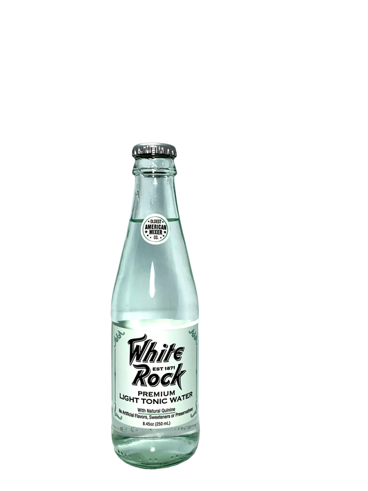 WHITE ROCK LIGHT TONIC WATER 6/4/250ml since 1871 With Natural Quinine & Only 45 Calories!