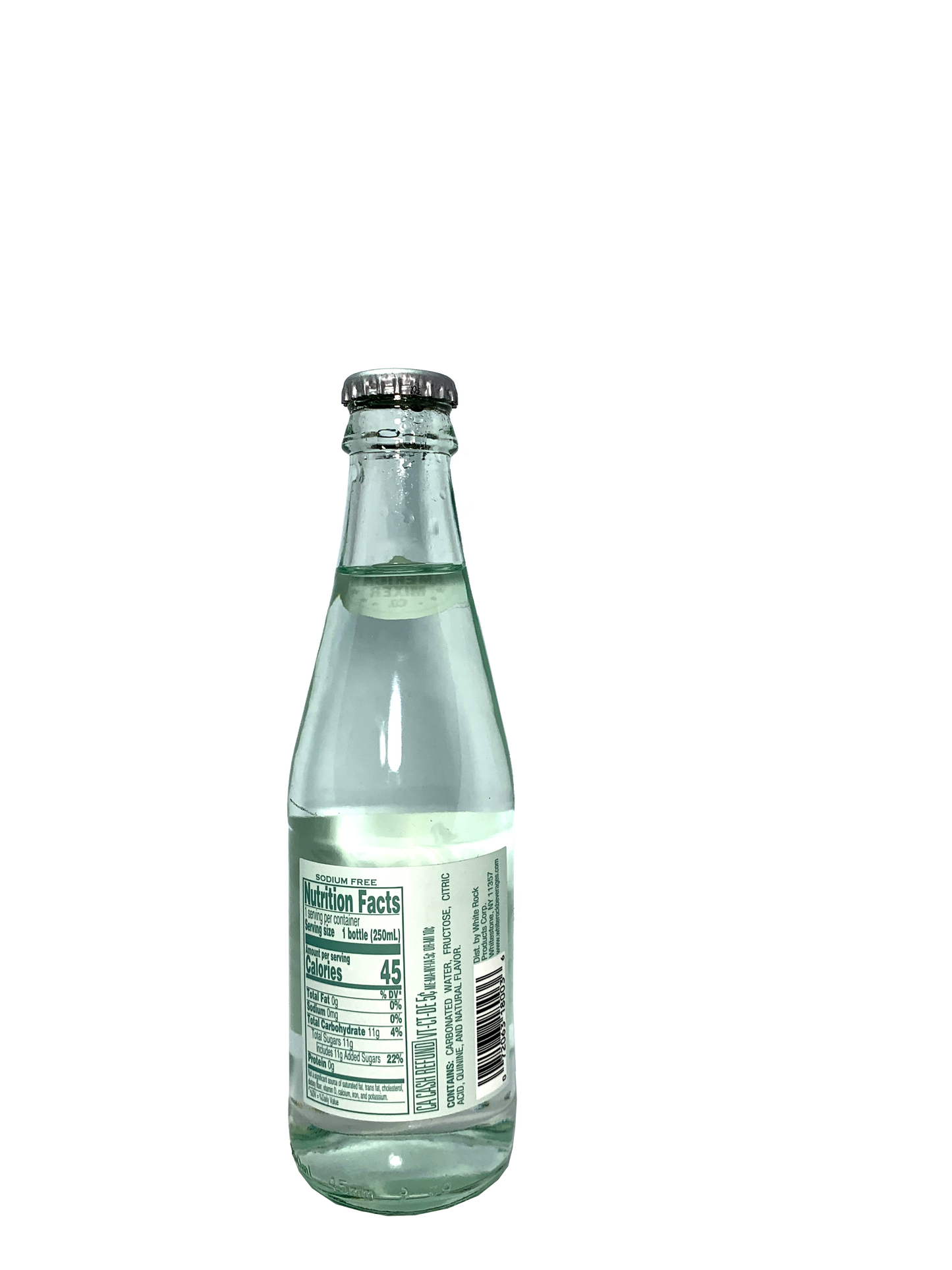 WHITE ROCK LIGHT TONIC WATER 6/4/250ml since 1871 With Natural Quinine & Only 45 Calories!