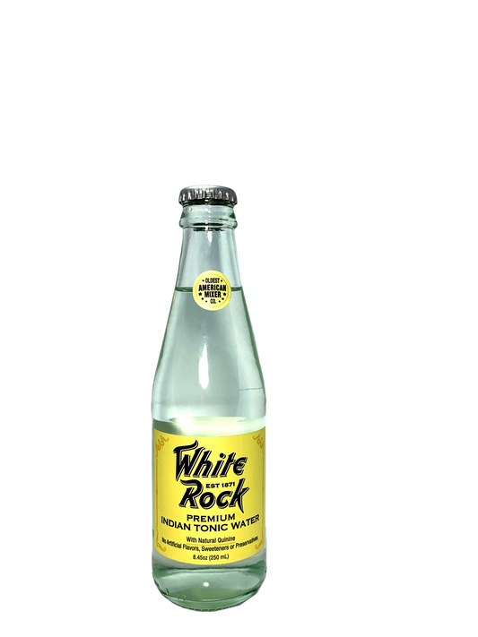 WHITE ROCK TONIC WATER 6/4/250ml since 1871 With Natural Quinine "Oldest American Mixer"