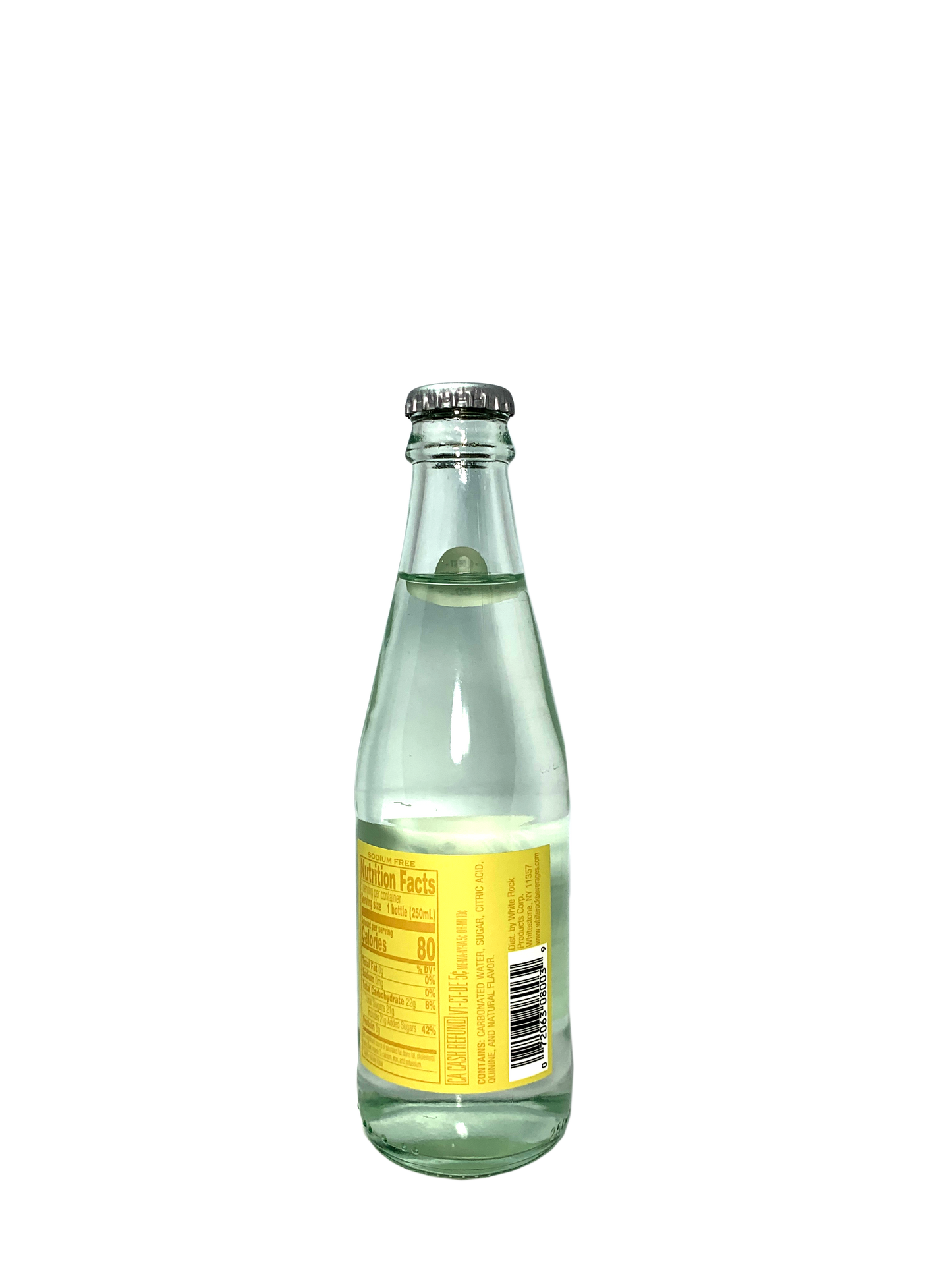 WHITE ROCK TONIC WATER 6/4/250ml since 1871 With Natural Quinine "Oldest American Mixer"