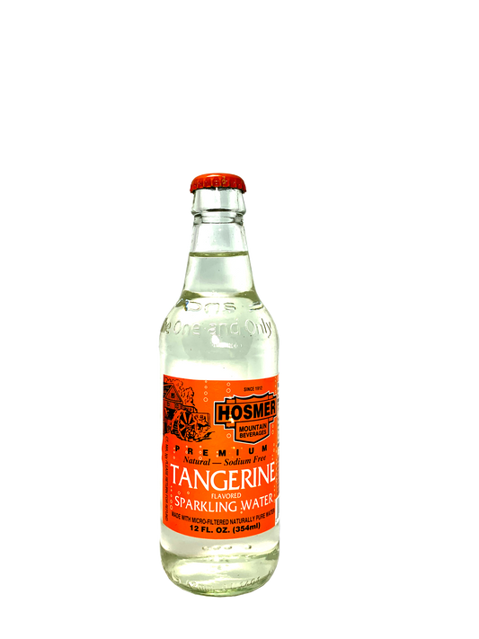 HOSMER SELTZER TANGERINE SPARKLING WATER 24/12oz No Calories & No Artificials