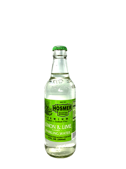 HOSMER LEMON & LIME MOUNTAIN GREEN SODA 24/12oz FROM CONNECTICUT