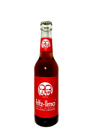 FRITZ-LIMO KIRSCH-APFEL-HOLUNDER-LIMONADE German Cherry-Apple-Elderberry Soda 20x330ml