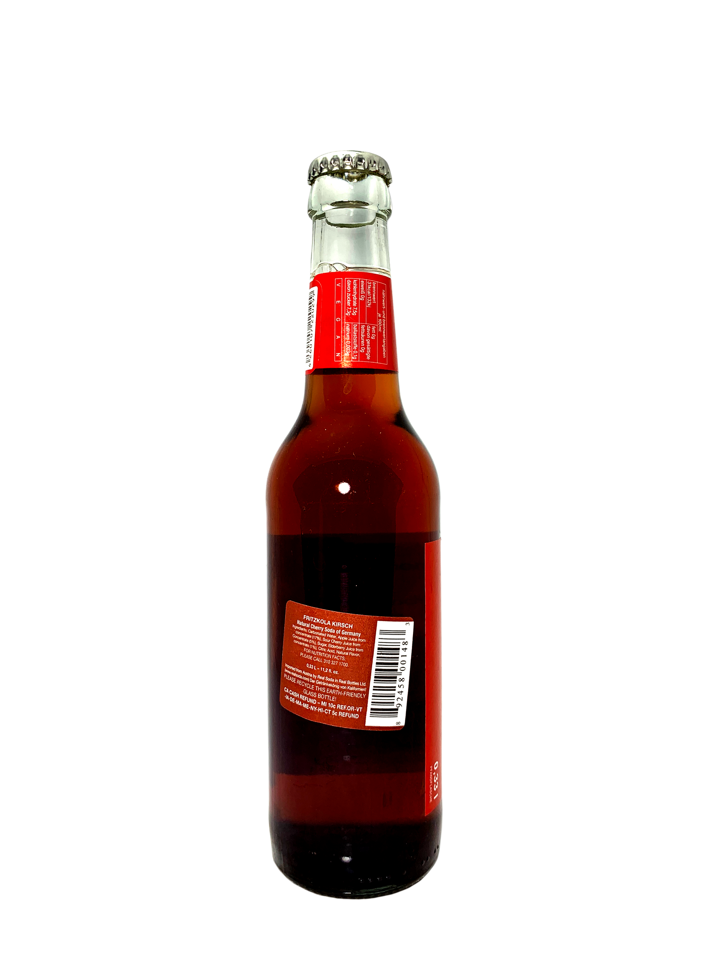 FRITZ-LIMO KIRSCH-APFEL-HOLUNDER-LIMONADE German Cherry-Apple-Elderberry Soda 20x330ml