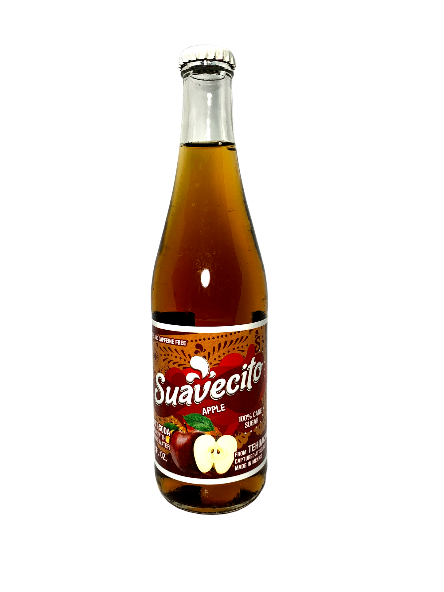 SUAVECITO APPLE CRAFT SODA 24x12oz "Made With Mineral Water From Tehuacán"