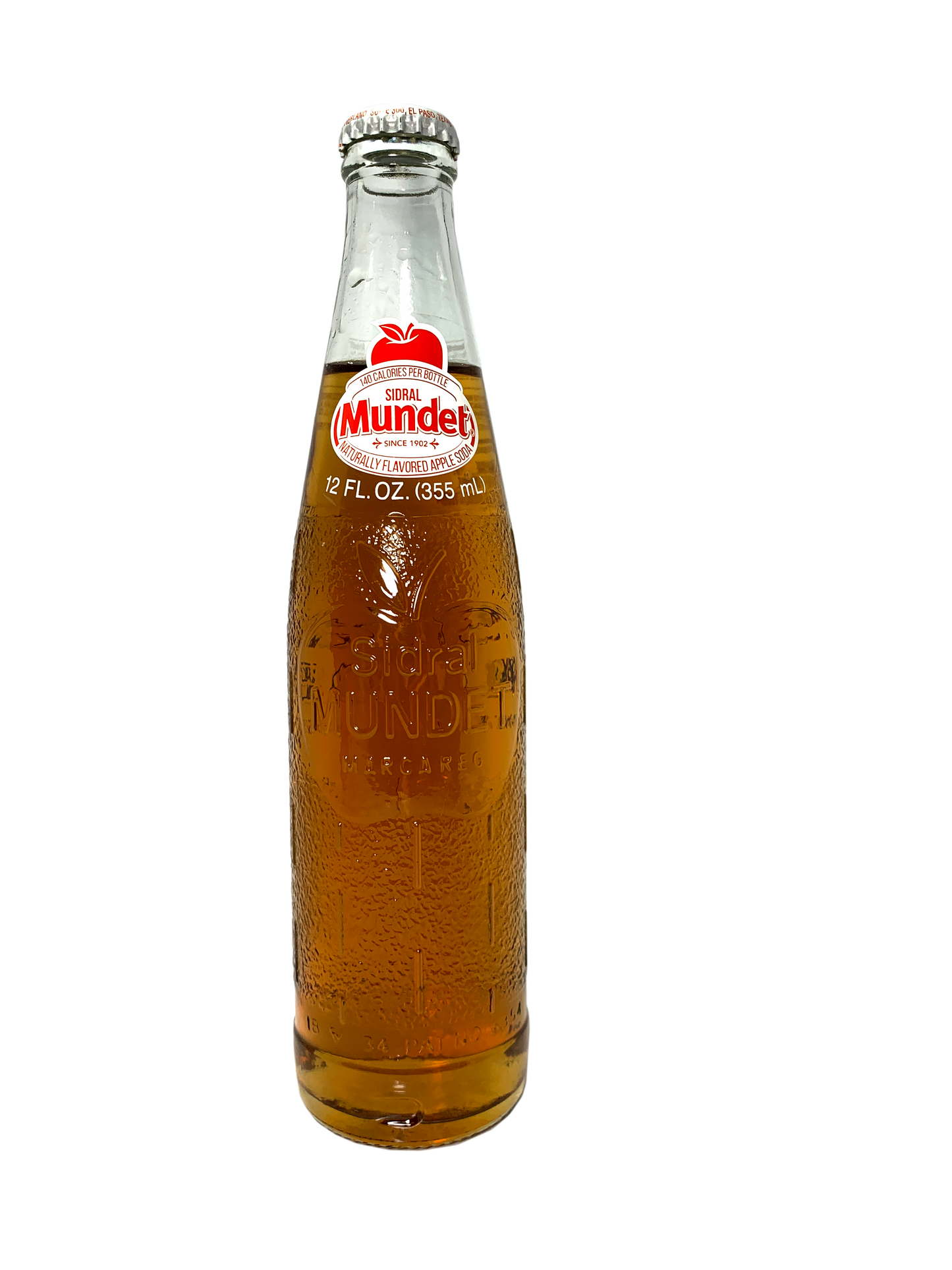 SIDRAL MUNDET APPLE SODA 24x12oz "The Famous Apple Soda Of Mexico"