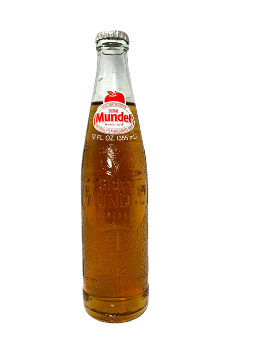 SIDRAL MUNDET APPLE SODA 24x12oz "The Famous Apple Soda Of Mexico"