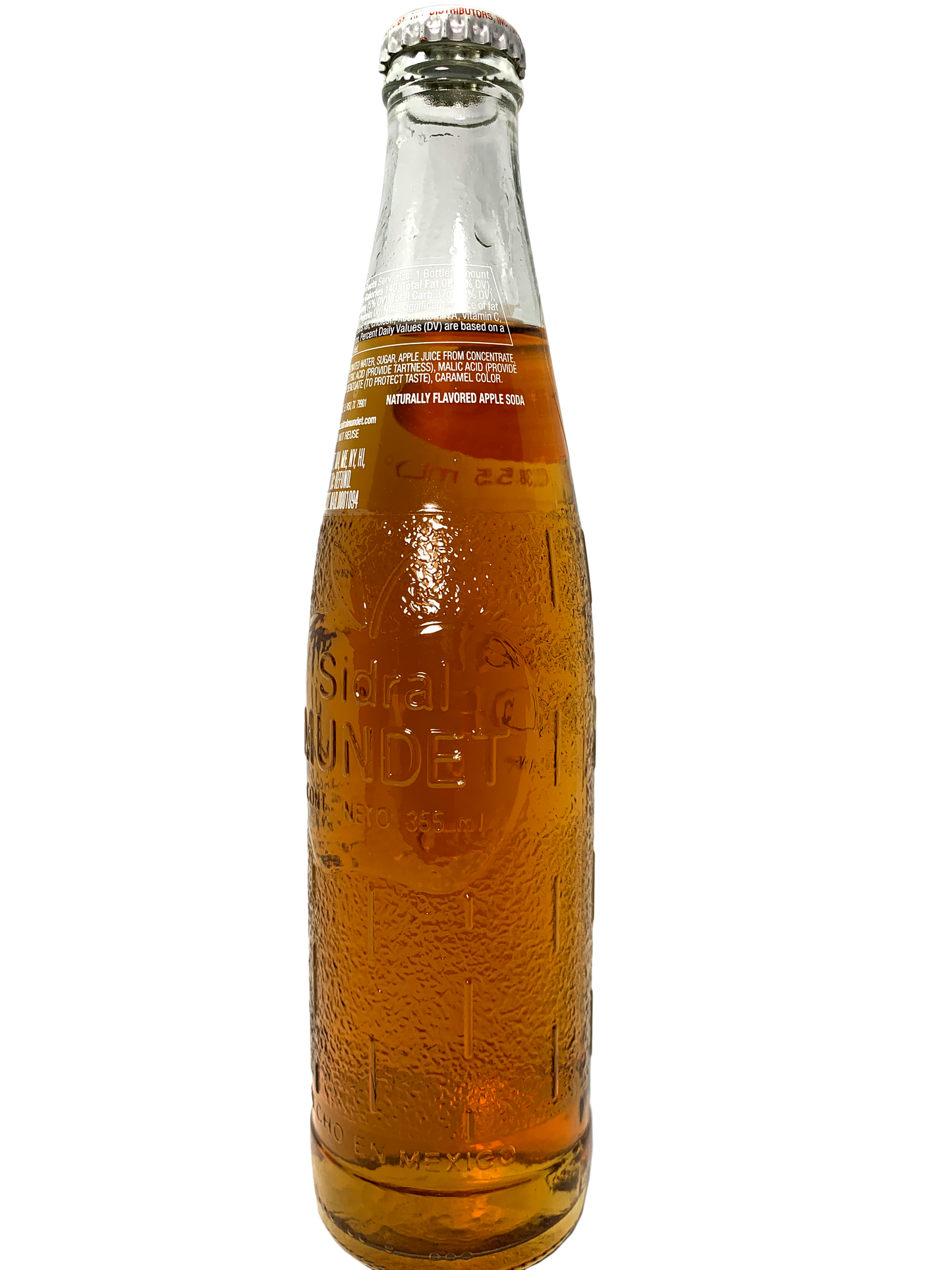 SIDRAL MUNDET APPLE SODA 24x12oz "The Famous Apple Soda Of Mexico"