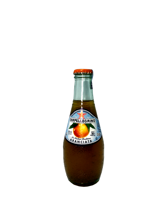 SAN PELLEGRINO LIMONATA GLASS 200ml ORGANIC bitter lemon soda light bulb bottle 6x4x200ml