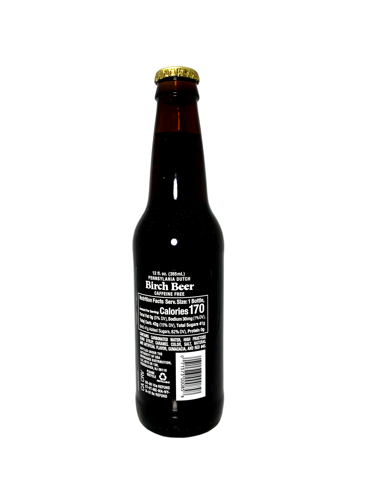 PENNSYLVANIA DUTCH BIRCH BEER 6x4x12oz "Go Dutch The Pennsylvania Way"