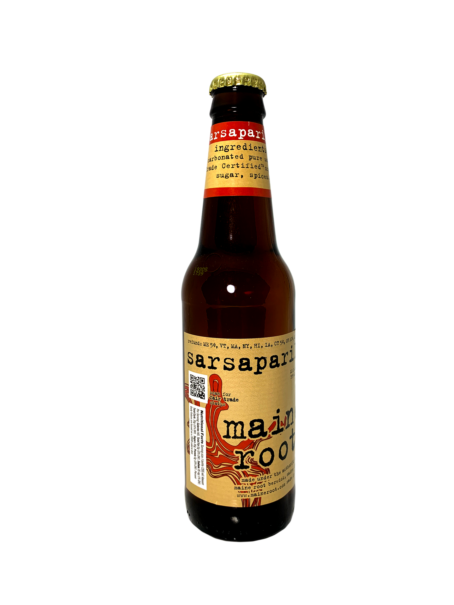 MAINE SARSAPARILLA BREW 24/12oz MAINE ROOT ORGANICALLY SWEETENED HANDCRAFTED