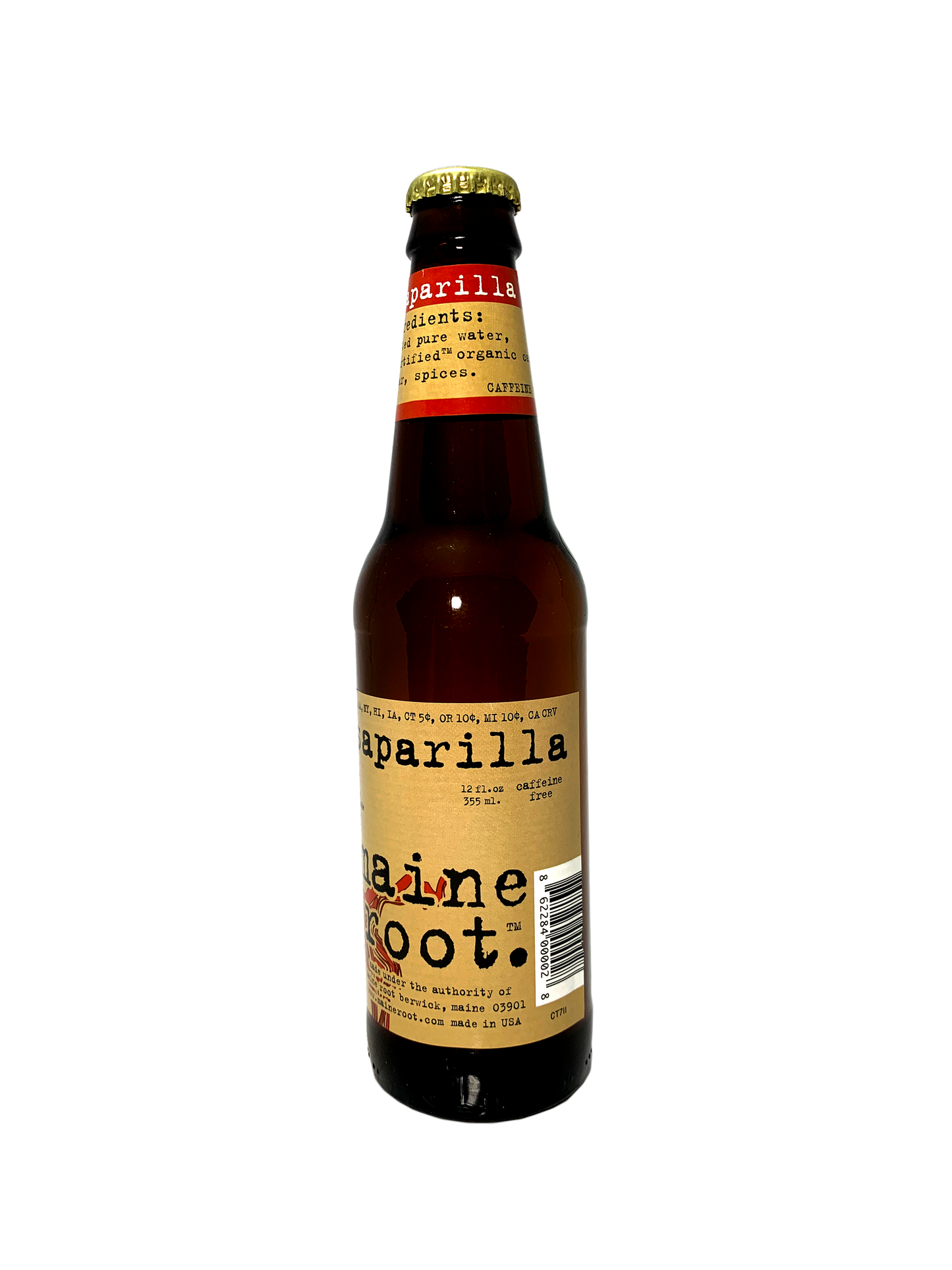 MAINE SARSAPARILLA BREW 24/12oz MAINE ROOT ORGANICALLY SWEETENED HANDCRAFTED