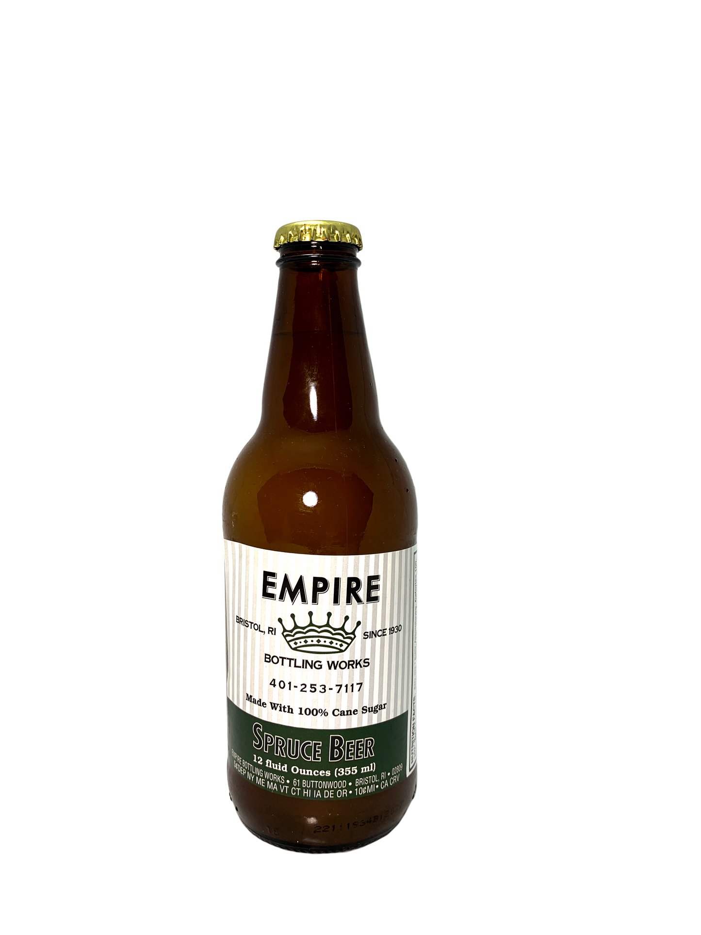 EMPIRE BOTTLING WORKS SPRUCE BEER OF NEW ENGLAND 24/12oz "Bière d'épinette"