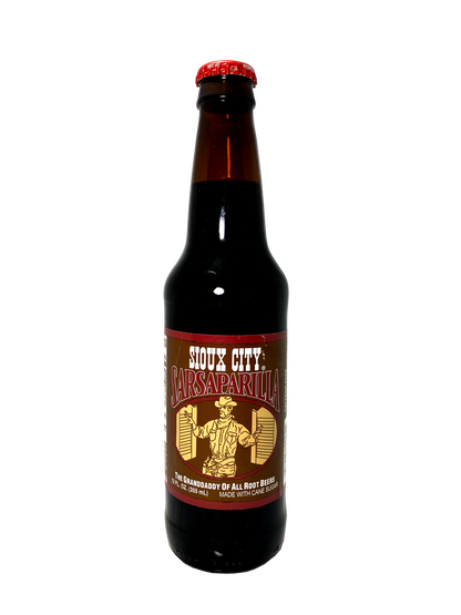 SIOUX CITY SARSAPARILLA 24 loose 12oz bottles  It's like having the Wild West in a bottle!