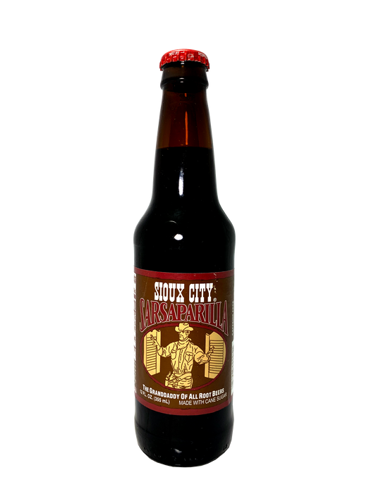 SIOUX CITY SARSAPARILLA 24 loose 12oz bottles  It's like having the Wild West in a bottle!