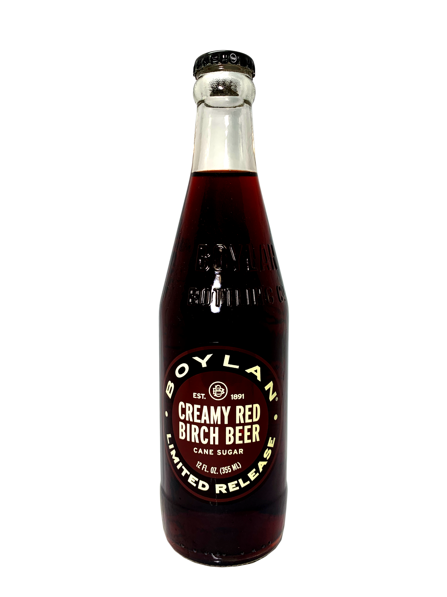 BOYLAN CREAMY RED BIRCH BEER 24x12oz "So Red, So Creamy"