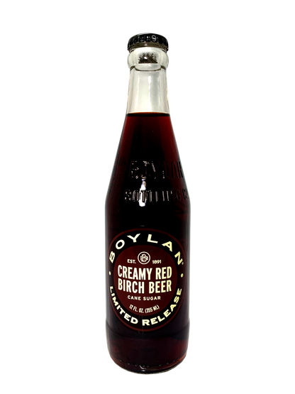 BOYLAN CREAMY RED BIRCH BEER 24x12oz "So Red, So Creamy"