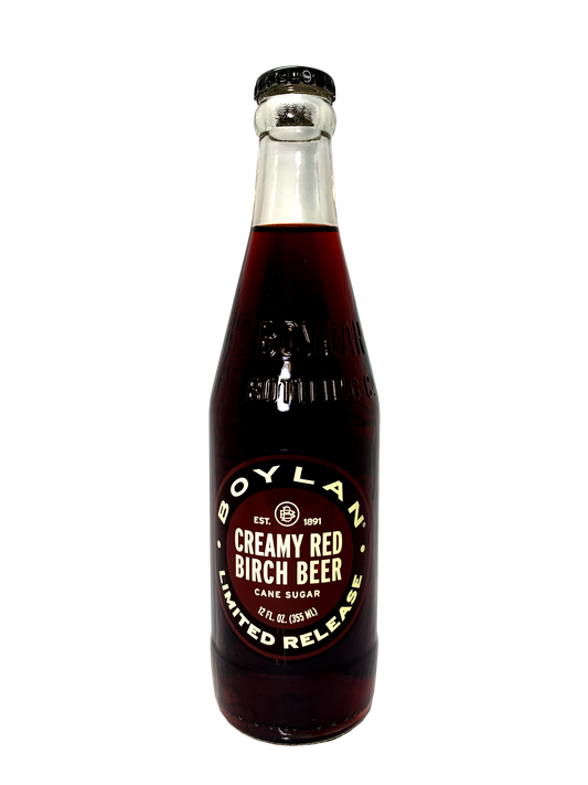 BOYLAN CREAMY RED BIRCH BEER 24x12oz "So Red, So Creamy"