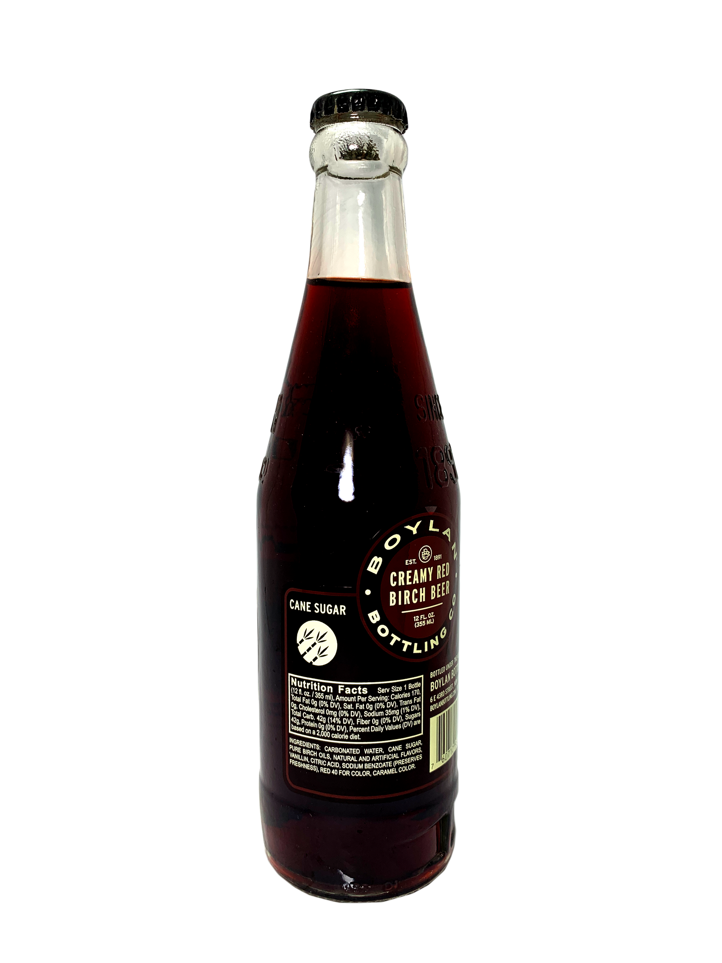 BOYLAN CREAMY RED BIRCH BEER 24x12oz "So Red, So Creamy"