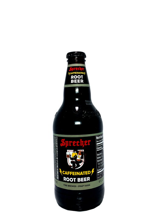 SPRECHER CAFFEINATED ROOT BEER 6x4x16oz "Foam With A Bang!!"