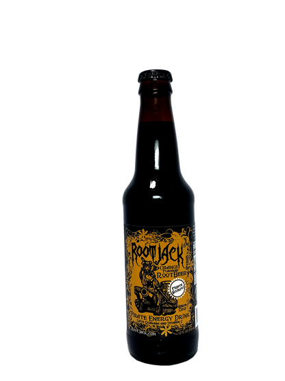 ROOT JACK ORANGE ROOT BEER 24x12oz "Unique & Tasty With A Caffeine Kick!"