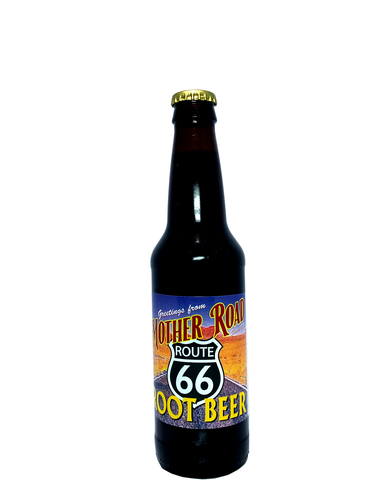 MOTHER ROAD ROUTE 66 ROOT BEER 24/12oz "Foamy Goodness From The Mother Road"