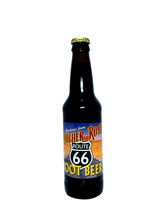 MOTHER ROAD ROUTE 66 ROOT BEER 24/12oz "Foamy Goodness From The Mother Road"