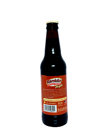 RAMBLIN' MAPLE ROOT BEER LONGNECKS "One Sip & You'll Want To Buy A Canadian Flag!" 24x12oz