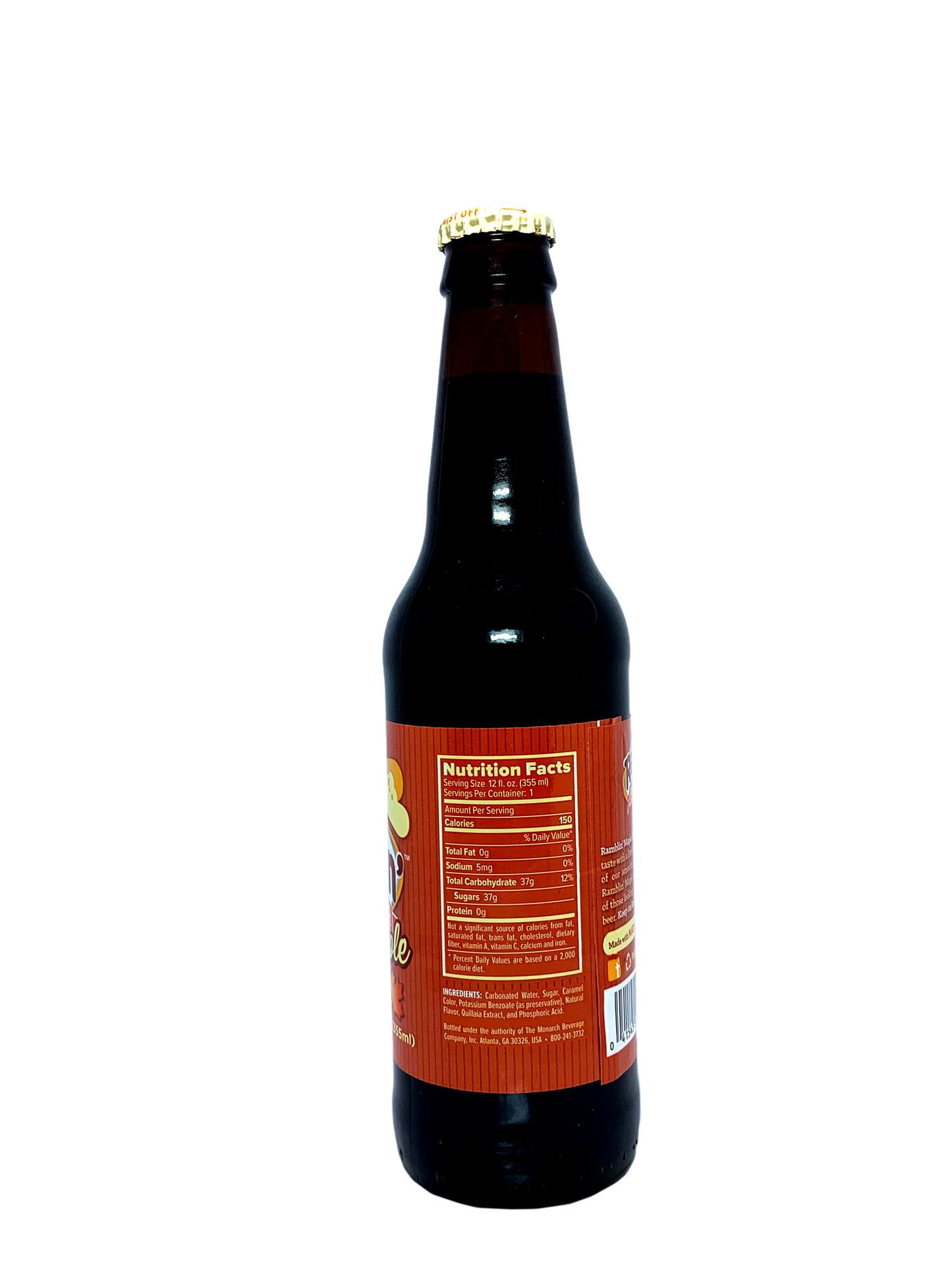 RAMBLIN' MAPLE ROOT BEER LONGNECKS "One Sip & You'll Want To Buy A Canadian Flag!" 24x12oz