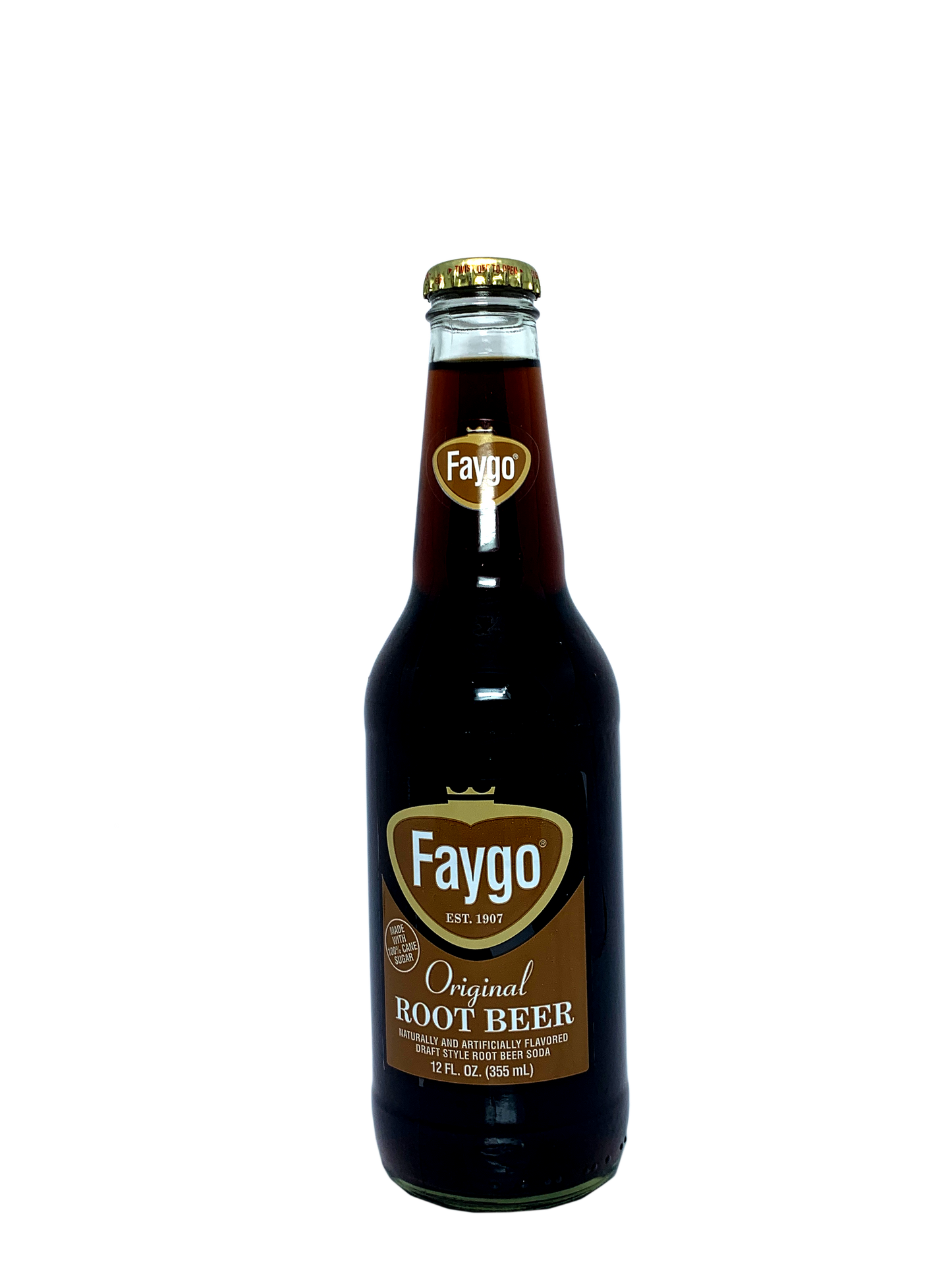 FAYGO ROOT BEER 4/6/12oz FROM DETROIT "Real Michigan Roots"